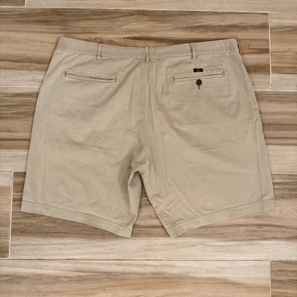 Faherty Brand Mens All Day Shorts Khaki Tan Chino Stretch Twill Size 40